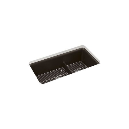 Kohler Neoroc Cairn 33 Offset Smrt Divide Sink 27786-CM2